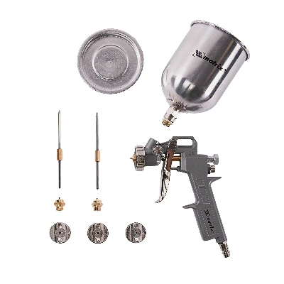 Краскораспылитель пневмат. с верхним бачком V= 0,6 л, сопла диаметром 1.2, 1.5 и 1.8 мм