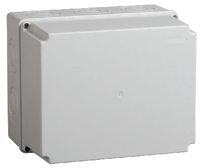 Коробка КМ41274 распаячная для открытой проводки 240х195х165мм IP55 RAL7035 кабельные вводы