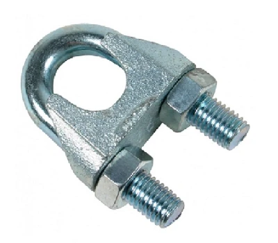 DIN 741 Зажим для троса 5мм стальной оцинкованный 2шт Крепдил 9523146-2