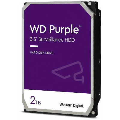 Жесткий диск 2TB Purple 3.5'', SATAIII, 5400 об/мин, 256 МБ Western Digital WD22PURZ 1000691139