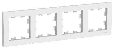 ATLASDESIGN 4-постовая РАМКА, универсальная, ЛОТОС Systeme Electric ATN001304