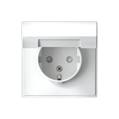 ARTGALLERY розетка с заземл. со шторк. с крышкой, 16А, IP20, механизм, белый Systeme Electric GAL000146