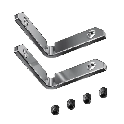 Комплект уголков вертикальных (2соединителя + 4 винта) для профиля