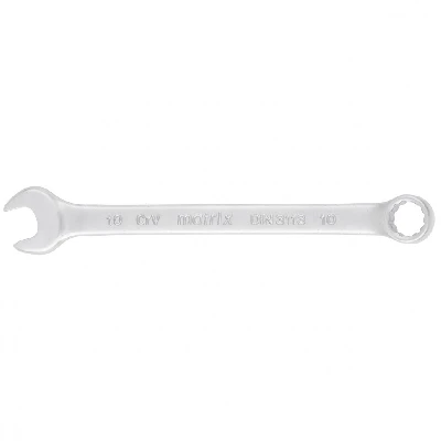 Ключ комбинированный, 10 мм, CrV, матовый хром