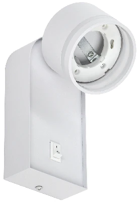 LIGHTING Светильник 4035 накладной настенный под лампу GX53 белый IEK LT-UBB0-4035-GX53-1-K01