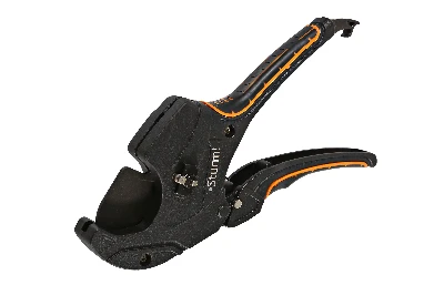 Ножницы для резки труб ПВХ 50мм с тефлоновым покрытием сталь SK5 стопорная скоба