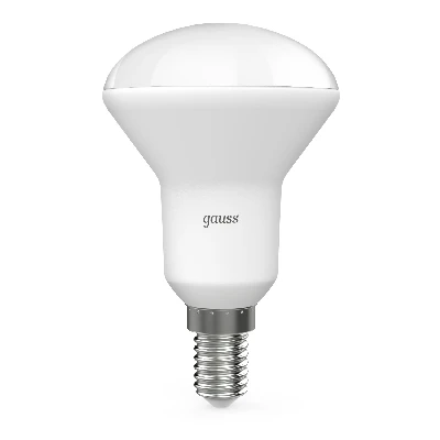 Лампа светодиодная LED 6 Вт 500 лм 3000К AC150-265В E14 грибок R50 теплая Black GAUSS 106001106