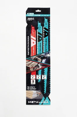 Набор пилок сабельных №2, S1531L/S1617K/S1122VF, 225-300мм, дер/мет, в карт., 3шт