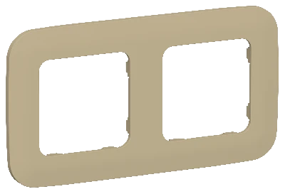 FLITE ARTISTIC Рамка 2-местная РУ-2-А-ФлХ хаки IEK