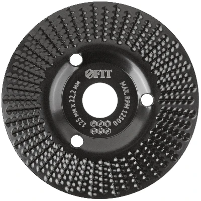 Диск обдирочный по дереву, наклонный, посадочный диаметр 22,2 мм, 125 мм, средняя насечка