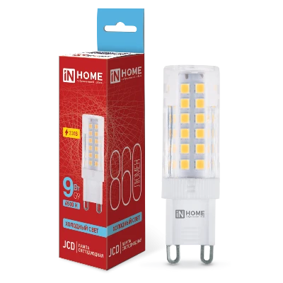 Лампа светодиодная LED-JCD 230В 9Вт G9 6500К 860Лм IN HOME