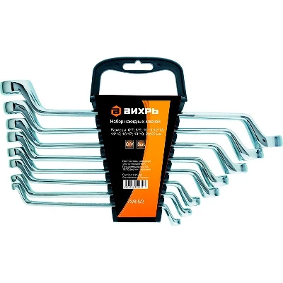 Набор накидных ключей 8 штук 6 - 22 Вихрь 73/6/5/2