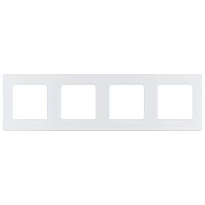 Рамка 4-местная жемчуг INSPIRIA