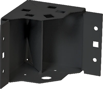 FORMAT Угол цоколя 100 RAL7021 серый IP54 (4шт/компл) IEK YKM41D-FO-KC-010-54