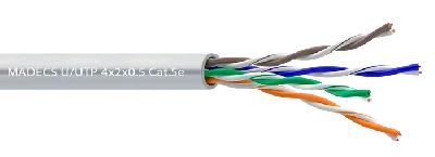 Витая пара U/UTP 4x2x0.5 Cat.5e-PVCsz             неэкранированная (DCM Test Report) ЕКС 700592R