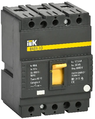 Автоматический выключатель ВА88-33 3Р 40А 35кА IEK SVA20-3-0040