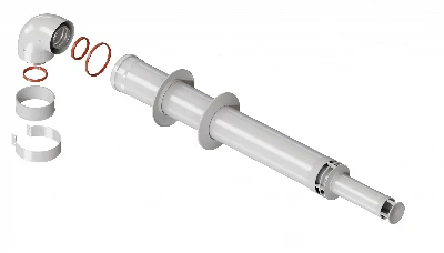 Дымоход коаксиальный d  60/100 L 750 антиобледенительное исполнение