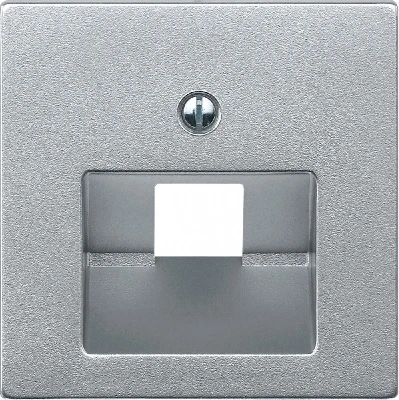 Sys M Центральная плата для компьютерной розетки RJ45х1 алюминий Schneider Electric MTN298360