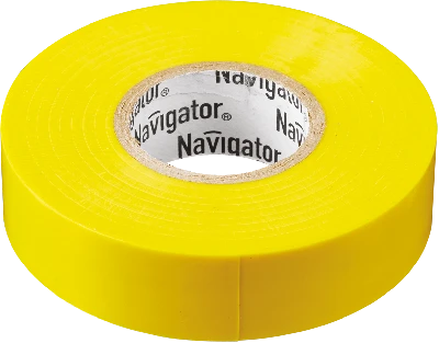 Изолента ПВХ желтая 15мм 20м Navigator Group 71105 17352