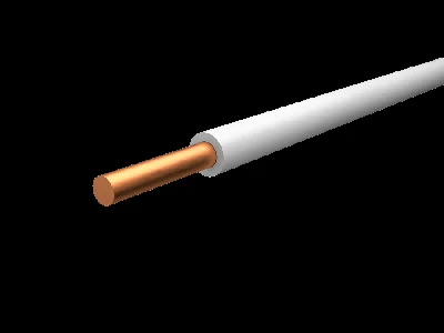 Провод силовой ПУВнг(А)-LS 1х2.5 белый однопроволочный Электрокабель Кольчугино Холдинг Кабельный Альянс (ХКА)