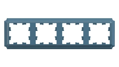 ATLASDESIGN ANTIQUE 4-постовая рамка, универсальная, ИЗУМРУД Systeme Electric ATN100804