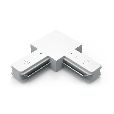 Коннектор для трековых шинопроводов AC 220В Белый IP20 угловой L-образный Track Gauss