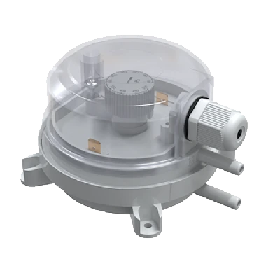 Датчик перепада давления 150-1500 Па, IP65, регулируемый дифференциал