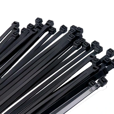 Стяжка кабельная (Хомут) 4,8x400-100BL PA6.6 черная (100 шт/уп) Jazzway