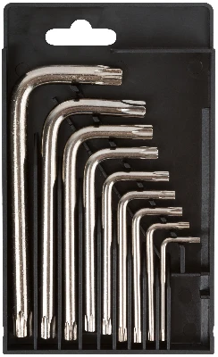 Ключи ''звездочки'' 9 шт CrV Т10-Т50 (в коробочке) Профи FIT 64022