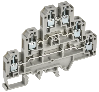 Колодка клеммная CTS-ML 3 ур. 2,5мм2 серая IEK YCT13-00-3-K03-002