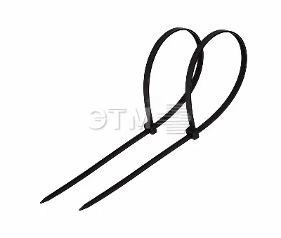 Хомут-стяжка кабельная нейлоновая 250x4,8 мм, черная, упаковка 100 шт, REXANT 07-0251-5