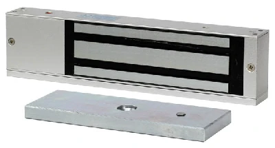 Замок электромагнитный, мониторинг, СИД, внутреннее исполнение, 12 VDC / 500мА или 24VDC / 250мА, усилие 350 кг.