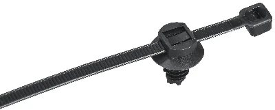 Хомут P6.6 с креплением на елочку черный 4.8х200мм 100шт/упак IEK