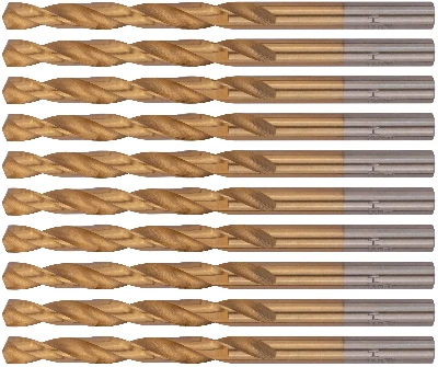 Сверла HSS по металлу, титановое покрытие 6.0 мм (10 шт) FIT 34160