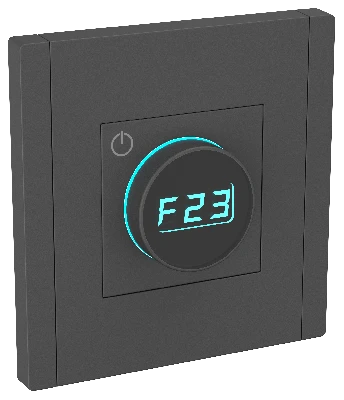 FORTE&PIANO Термостат электронный с индикацией FP152 черный IEK
