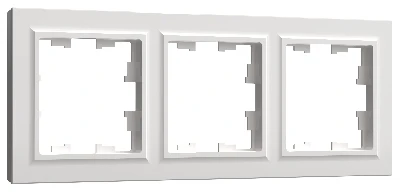 BRITE Рамка 3 поста РУ-3-БрБ белый IEK BR-M32-K01