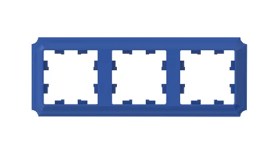 ATLASDESIGN ANTIQUE 3-постовая рамка, универсальная, АКВАМАРИН Systeme Electric ATN101103