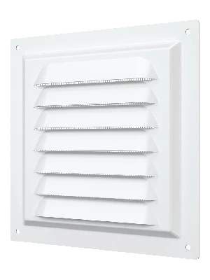 Решетка вентиляционная вытяжная стальная с покрытием полимерной эмалью 150х150 ERA 1515МЭ 00186