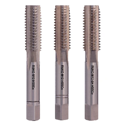 Метчик М12х1.75 (Комплект 3шт) DIN352 HSSE 6h 75мм a=7.0