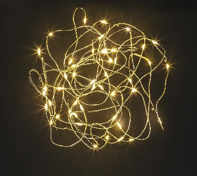 Гирлянда новогодняя светодиодная NGF-SM01-100WW-10-10.2m-3AA-SL-IP20