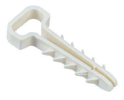 Дюбель-хомут 6х12мм для плоского кабеля нейлон белый (25шт/упак) IEK UDH14-06-12-025-K01