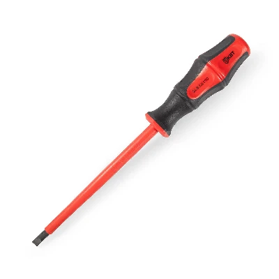 Отвертка диэлектрическая шлицевая SL6.5х150 серия ПРОФИ для работ под напряжением до 1000 В