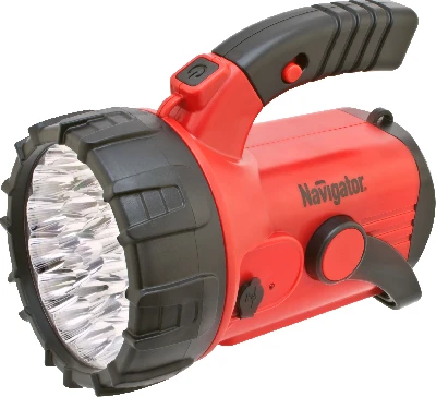 Фонарь светодиодный NPT-SP06-ACCU 23+18+4LED аккумуляторный прожектор пластик Navigator Group 94960 18640
