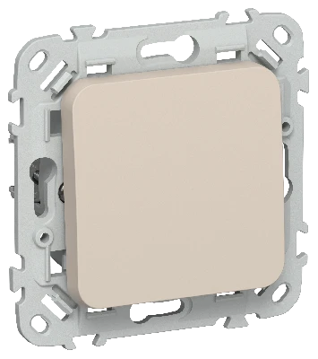 FLITE Выключатель 1-клавишный перекрестный 10А ВС71-1-0-ФлЛ льняной IEK