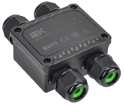 Коробка распред. герметичная WTP-403 4 ввода IP68 IEK UWB10-H-450-41-04-68