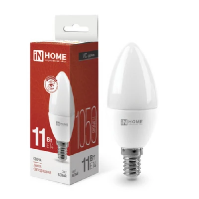 Лампа светодиодная LED-СВЕЧА-VC 11Вт 230В Е14 4000К 1050Лм IN HOME