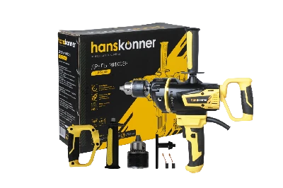 Дрель-миксер 1400Вт 0-800об/мин патрон 16мм металический редуктор 4м кабель