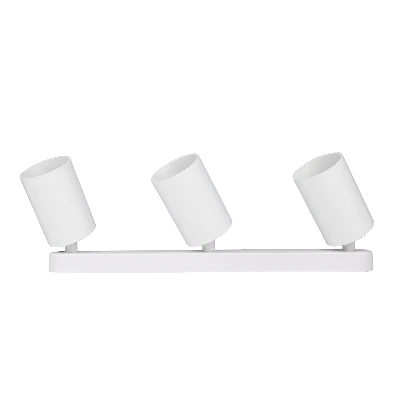 Светильник светодиодный ДПО 3xGU10 без ламп круглый белый корпус