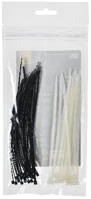 Набор хомутов 2,5х150 (25б. 25ч) (50шт/упак) IEK UNH35-N02-050