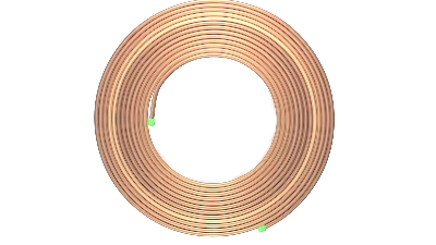 Труба медная 09,52x0,65x15000мм (3/8"х0,026")